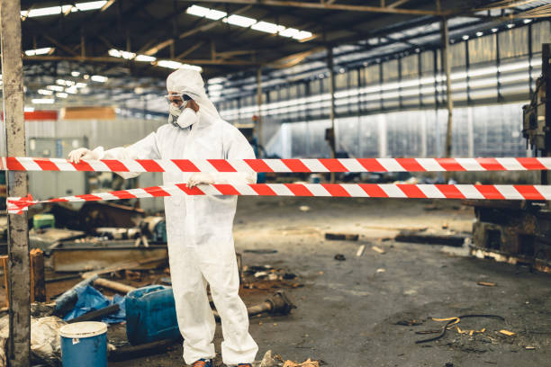 Professional Biohazard technician working in Oyens, IA